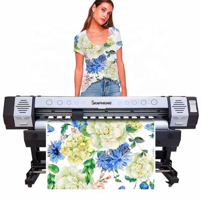 China China Manufacturer Size 1600mm 1800mm Large Format Inkjet Plotter Large Format XP600 Head 1440dpi Retail Dye Sublimation Printer for sale