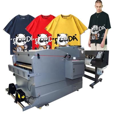 China Retail full white printer + Graphking set CMYK dtf powder shaking machine + T-shirt printer for sale