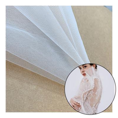 China Hot Selling Good Quality Tear-resistant Costumes Dress Elegant Wedding 3d Tulle Lace Fabric Polyester Fabric for sale