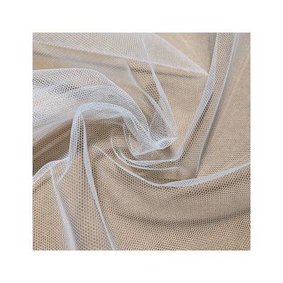 China Free samples Shrink-Resistant Mesh Polyester Nylon Tulle Fabric Bridal For Wedding Dress Decoration for sale