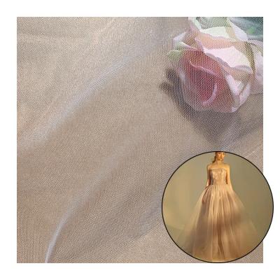 China Good High Quality Shrink-Resistant Drape Comfortable Hand Feel Yarn-dyed Mesh Nylon Tulle Fabric Smart for sale