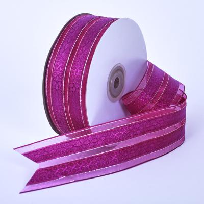 China 2021 Customs Printed 100% Recyclable High Quality Polyester Satin Ribbon for sale