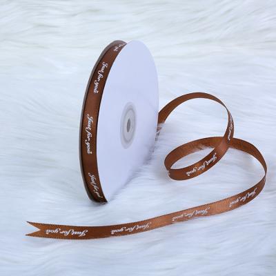 China Recyclable High Quality Satin Ribbon 100% Polyester Colored Ribbon for sale