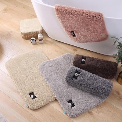 China Wholesale Cheap Washable Thick Bathrooms Sbsorbent Bedroom Door Plush Non-Slip Mat for sale