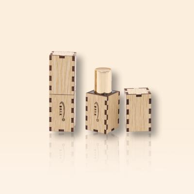 China Square Magnetic Luxury Empty Custom Bamboo Containers Recycled Eco-Friendly Lip Gloss Lip Balm Tube Lip Balm Tube Lipstick Stick Lipstick Containers materials for sale