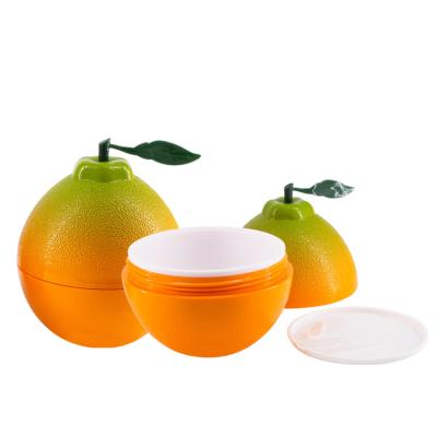 China 2021 Custom Cosmetic Cosmetic Packaging Grapefruit Shape Container 100ml Big Cream Jar for sale