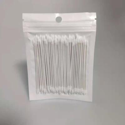 China 2mm Mini Cotton Swab Double Pointed Head Paper Stick Eco-Friendly Cotton Bud Swabs for sale