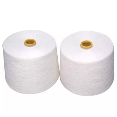 China Anti-bacteria wholesale raw white spun polyester 202 raw material for yarn and dyeing yarn for sale