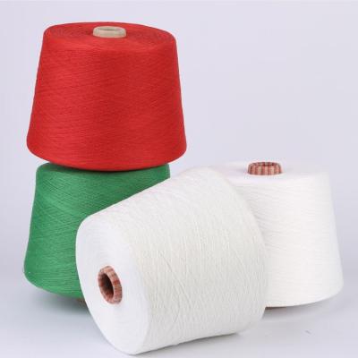 China Anti-bacteria Ring Spun Polyester Knitting Yarn For Garment Fabric Used For Cloth Synthesis Weaving Sewing for sale