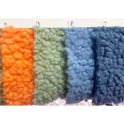 China Wholesale 100 Color Polyester Winter Coat Imitation Cashmere Altai Sherpa Faux Fur Dyeing Fabric for sale