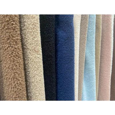 China Auto Textile Winter Home Sofa Cover Polyester Printed Kennel Warm Faux Plush Cushion Upholstery Shearling Fur Fabrics for sale