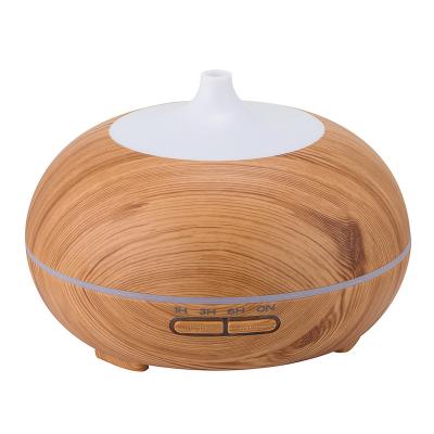 China 2021 New Arrival 150ML Wooden Grain New Aromatherapy Variable Spray Humidifier Colors LED Light Aromatherapy Diffuser Ultimate Essential Oil Set for sale