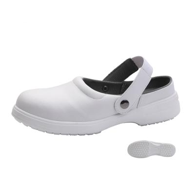 China Impact Resistant / Puncture Resistant Best Selling PU Microfiber Sole Mid Cut White Anti-Static Steel Toe Safety Shoes for sale