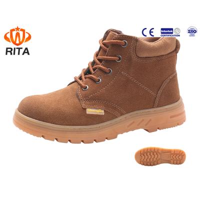 China Mid Cut Steel Toe Safety Shoes Boots Customized Fashion Breathable Lightweight for sale