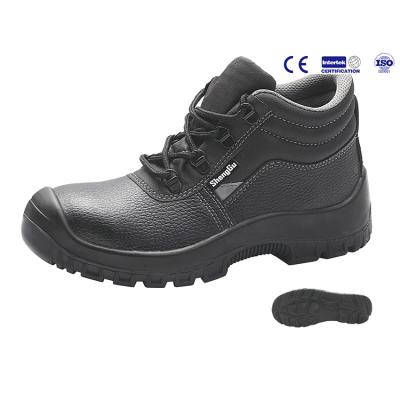 China Steel Toe Good Prices Mid Ankle Worker Non Slip Sole PU Safety Rejects Shoes With Steel Toe for sale