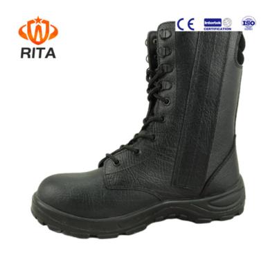 China Factory direct custom made military black leather military boots tactical boots for men for sale