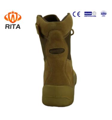 China Wholesale High Quality Fashion Leather Military Tactical Men's Combat Safety Leather Boots for sale