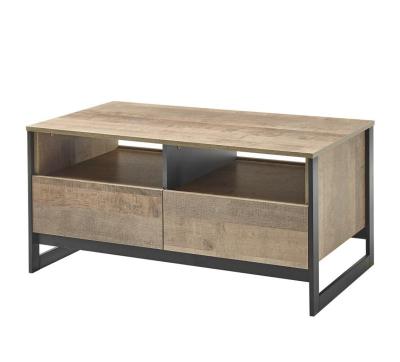 China Free Sample Convertible Wood Design Modern TV Show Case And Coffee Table With Metal Legs for sale