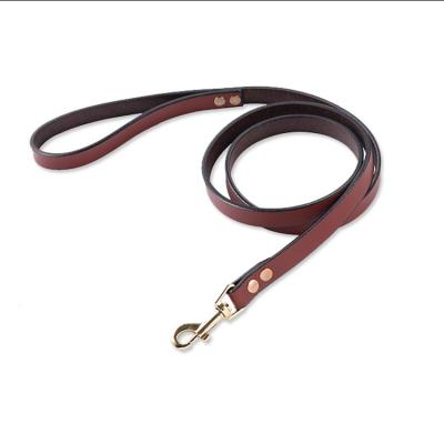 China Hot Selling DETACHED Decorative Dog Leashes Luxury Leather Dog Leash for sale