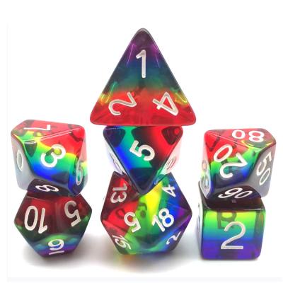 China DND Games e-commerce favorite handmade rainbow shaped resin d&d carve set with mushroom interior for sale