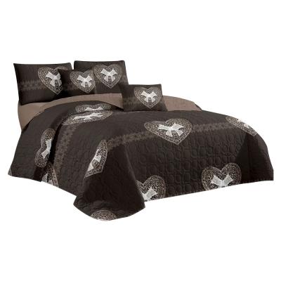 China Cheap Hot Sale Custom Type Soft Solid King Bedspread Coverlet Pattern Set for sale