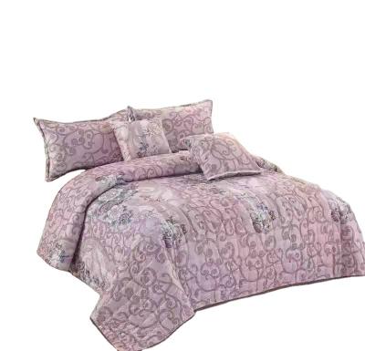 China New Design Middle East Disposable Bedspread Set Imitate Super Soft Blanket Sets for sale