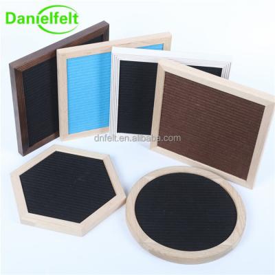 China 2021 Changeable Hot Selling Black Hexagon Shaped Letter Felt Board for sale