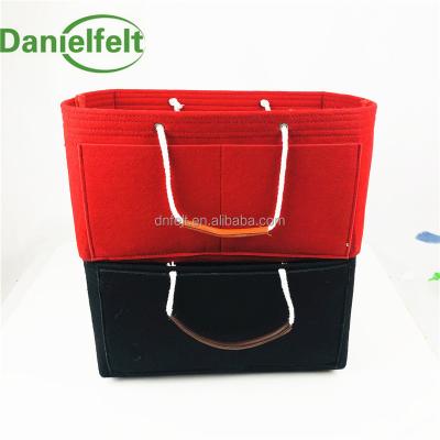 China Factory Price Eco-friendly Custom Size Felt Bag Purse Insert Felt Bag Organizer for sale