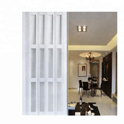 China Easy To Install New Design 32X80inch PVC Plastic Accordion Interior Folding Doors for sale