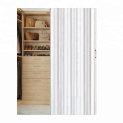 China Modern Well Built Interior Accordion Folding Door Size 36x80 Inches With Different Colors for sale