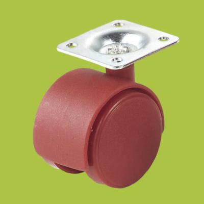 China made in China furniture casters swivel top plate red caster colorful for sale