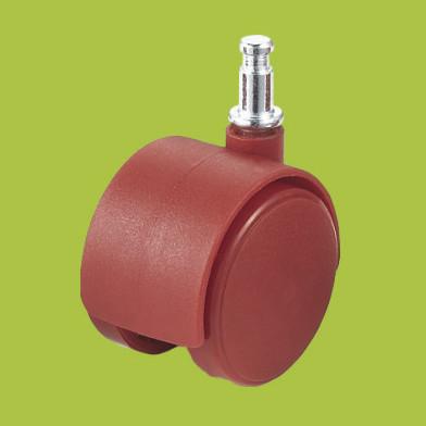 China furniture plastic casters insert stem red caster Nylon Iron for sale