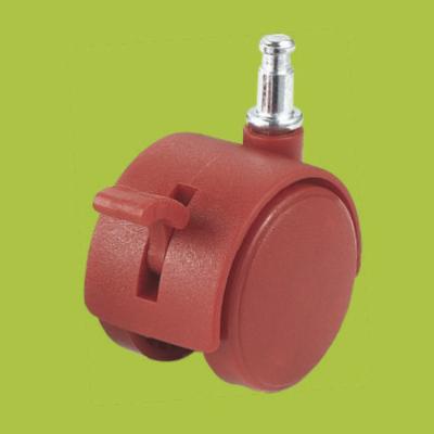 China baby walker casters insert stem red caster with brake for sale