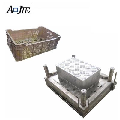 China Plastic Aojie specially supply for plastic vegetable crate mold for sale