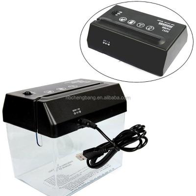 China Chengbang Mini USB Battery Tape Cutter Paper Shredder With Paper Cutter Normal for sale