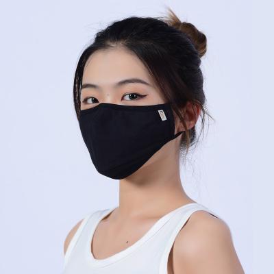 China Reusable washable antibacterial > 99% Reusable KN95 Cotton Black Reusable Masks 4 Layers Cotton Face Mask Face Masks With Good Quality for sale