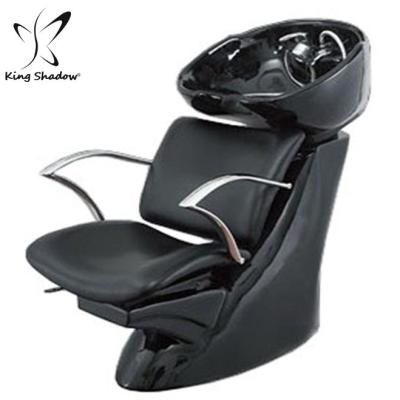 China Durable Barber Shop Furniture Shampoo Sink Hair Salon Wash Basin And Chair for sale