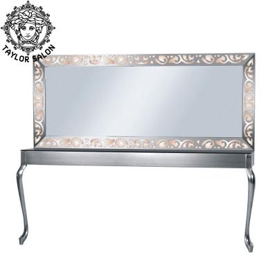 China Durable Makeup Furniture Salon Styling Stations Salon Station Mirrors With Led Light Salon Stations for sale