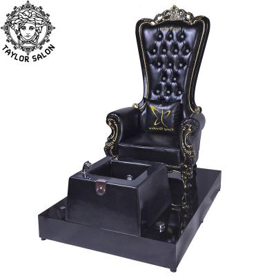 China Throne Beauty Salon Furniture Used Luxury Foot Spa Basin Throne Pedicure Chairs for sale