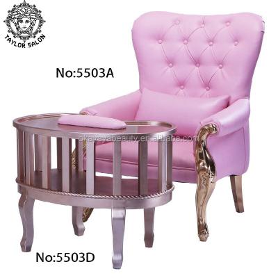 China eco-friendly pink nail salon furniture manicure table and chair for sale for sale