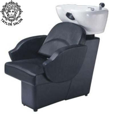 China comfortable & Durable Barber Shop Furniture Beauty Salon Wash Heads Basin Backwash Unit Hair Shampoo Wash Chair for sale