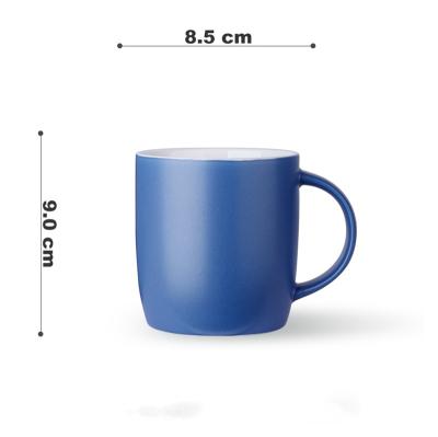 China Sustainable Customized Navy Ceramic Coffee Mugs Corporate Gifts To Print Your Logo for sale