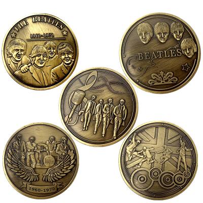 China Europe NO MOQ Manufacturer Price Hot Sale Silver Coin /Metal Reward Anti Casting Coins/Collective Coins for sale