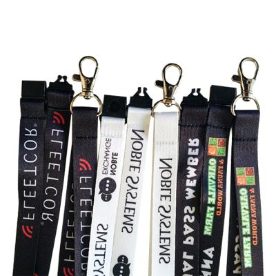 China Polyester NO MOQ Custom Sublimation Printing Lanyard For Keys Full Color Custom Design Badge Holder and Staff Cards for sale