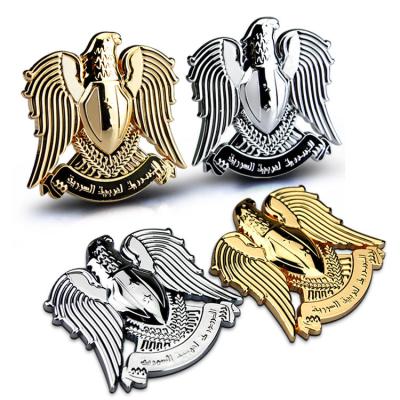 China Body Stickers No MOQ Wholesale Auto Metal Logo Metal Car Badges/Car Emblem/Metal Eagle Custom Emblem for sale