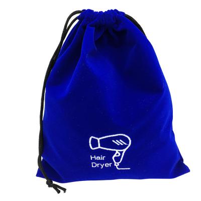 China Factory Directly Recyclable Wholesale Gift Jewelry Drawstring Velvet Pouch Bag / Drawstring Bags for sale