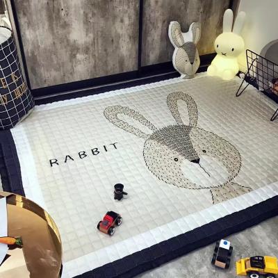 China Educational Toy high elastic playing mat bear giraffe elephant brown baby carpet  baby floor mat animal  baby crawling mat  carpet for sale