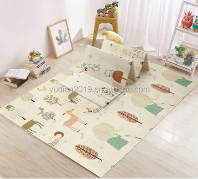 China Non-toxic New Baby Mat Foldable Crawling Play Mat Room Thick Rug Kids Foam Carpet for Toddlers XPE Double Sided Puzzle Game Gym Activity for sale