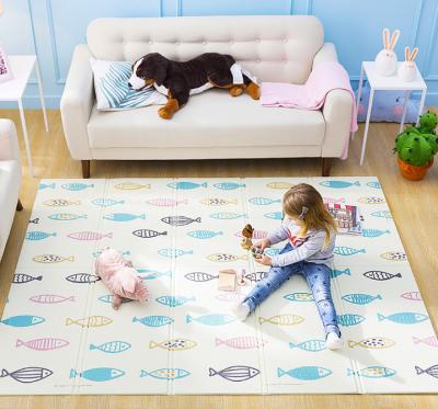 China Non-toxic Foldable Baby Play Mat for Crawling, Extra Large Play Mat for Baby, Waterproof Non Toxic Anti-Slip Reversible Foam Playmat for sale