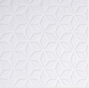 China Waterproof+ECO-Friendly 3D design foam bedroom wallpaper self adhesive and waterproof wall panels easy peel and stick tile for home ceiling decoration for sale